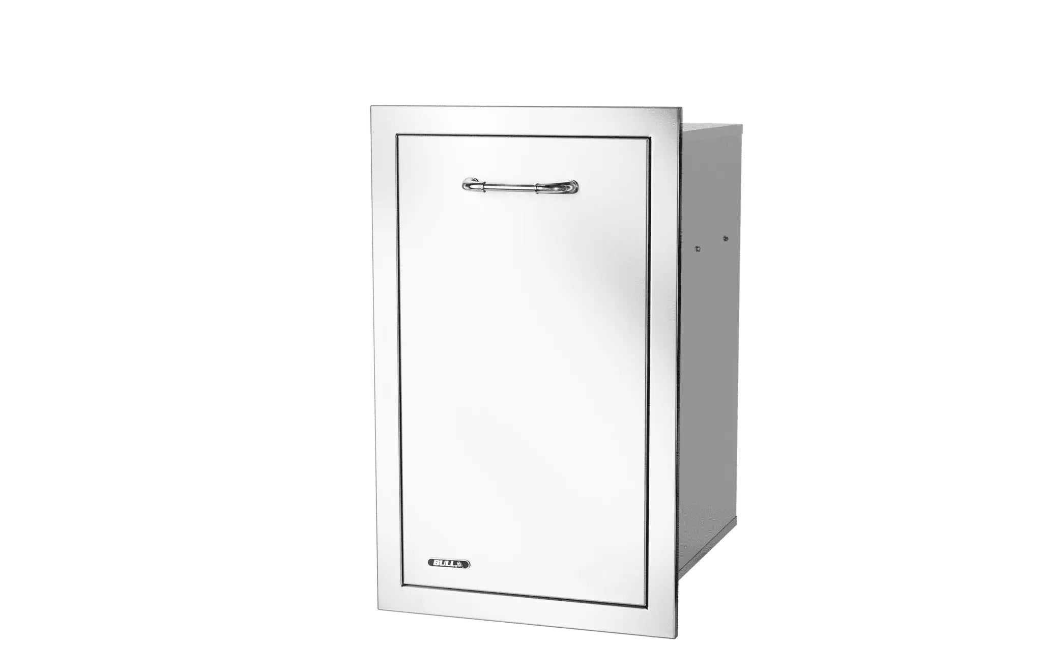 Bull BBQ Slim Stainless Steel 10 Gallon Trash Drawer With Reveal 56960