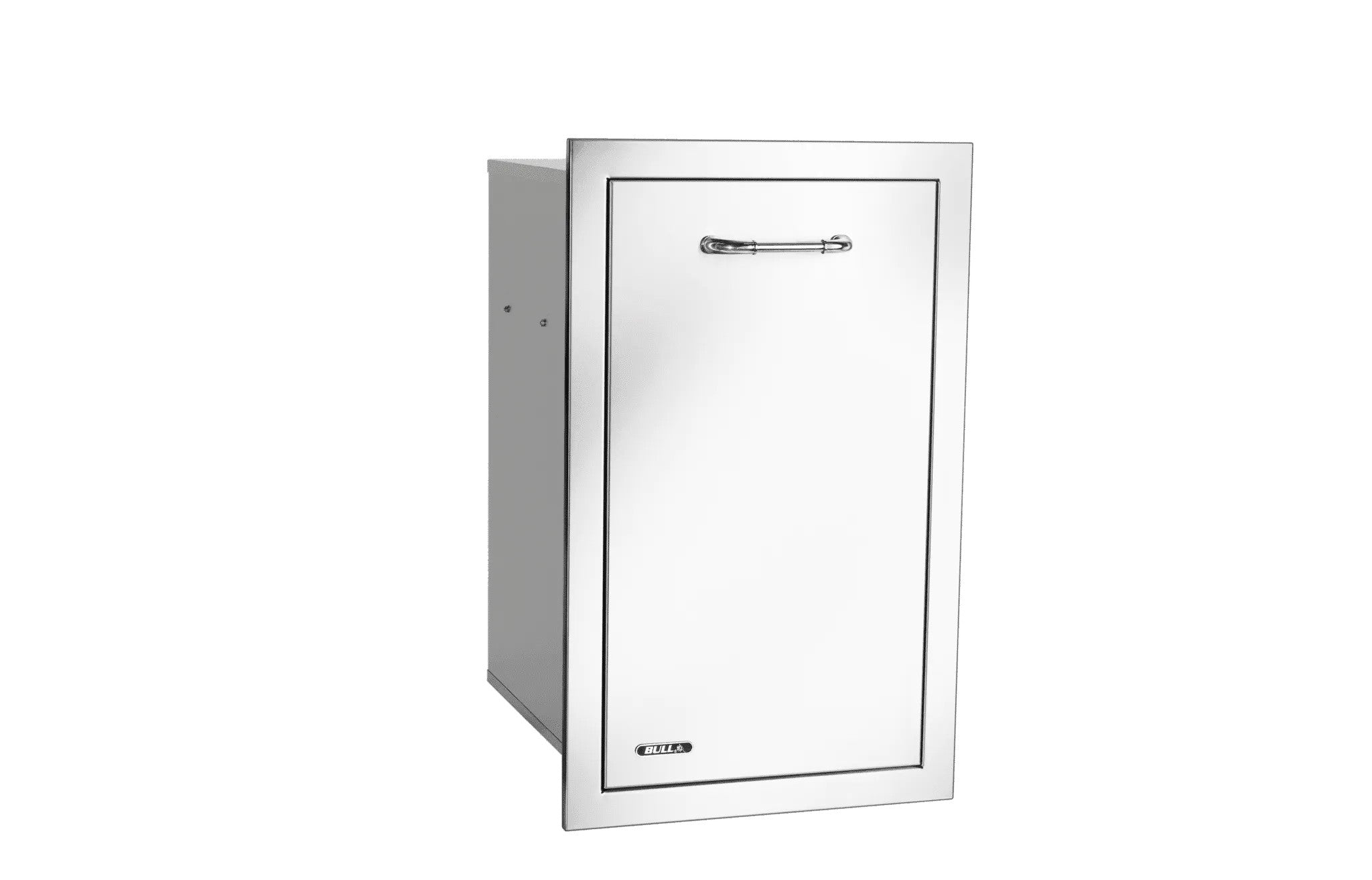 Bull BBQ Slim Stainless Steel 10 Gallon Trash Drawer With Reveal 56960