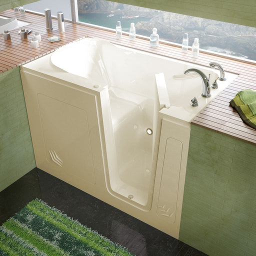 MediTub 30x54-inch Right Drain Biscuit Soaking Walk-In Bathtub