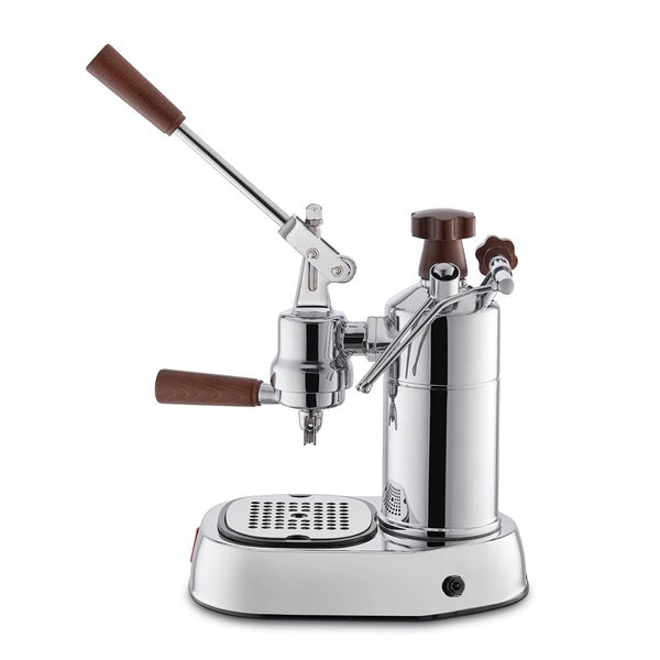 La Pavoni Professional Chrome with Wood PCW-16