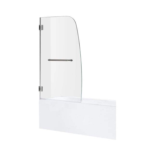 ANZZI 5 ft. Acrylic Rectangle Tub With 34 in. by 58 in. Frameless Hinged Tub Door SD1001CH-3260R