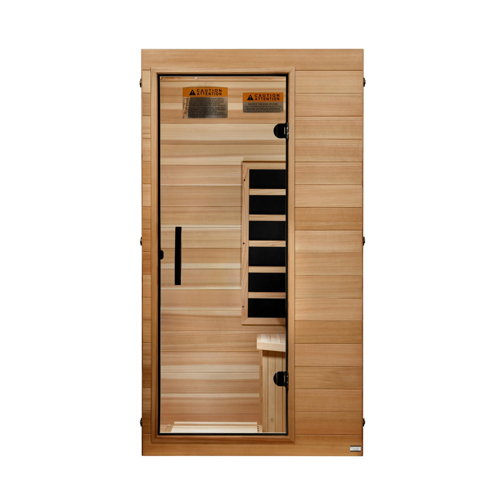 Golden Designs New 2026 Model  Dynamic 1 Person (Compact) Ultra Low EMF FAR Infrared Sauna (DYN-1101-01 Elite)