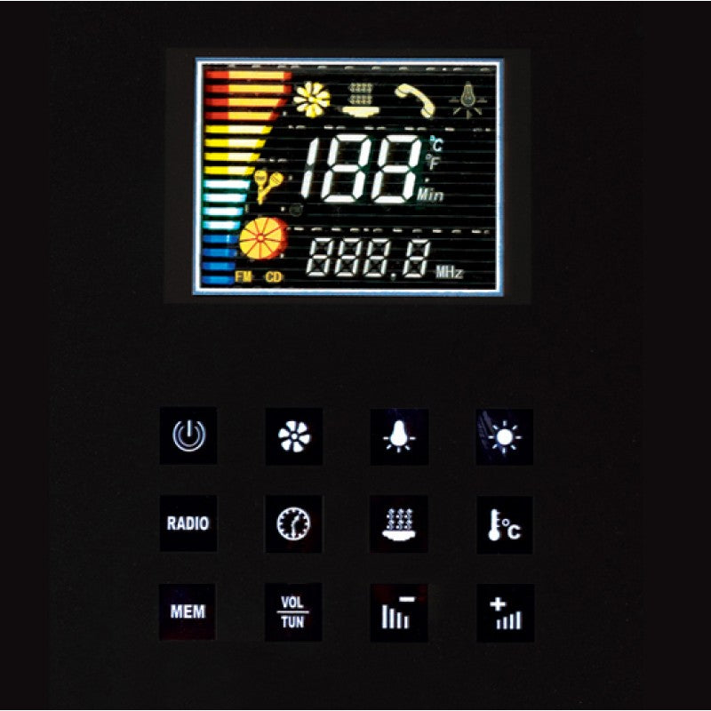 Ariel Platinum DZ961F8-L Black Steam Shower