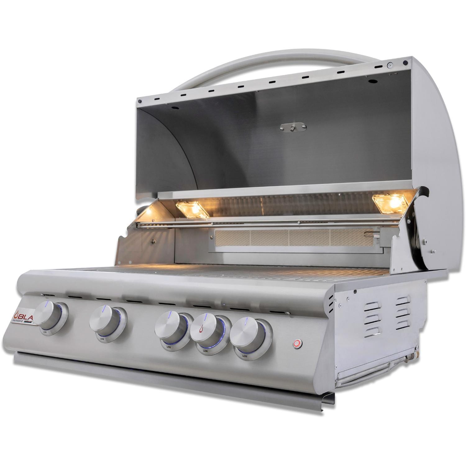 Blaze LTE+ Marine Grade 32-Inch 4-Burner Built-In Natural Gas w/ Lift-Assist Hood & Rear Infrared Burner - BLZ-4LTE3MG-NG