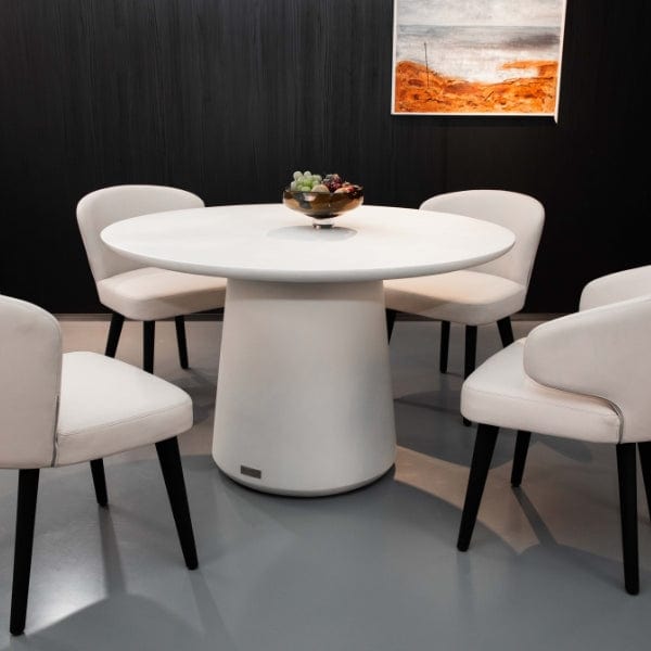 Elementi Rio 48" Round Concrete Dining Table FDG02