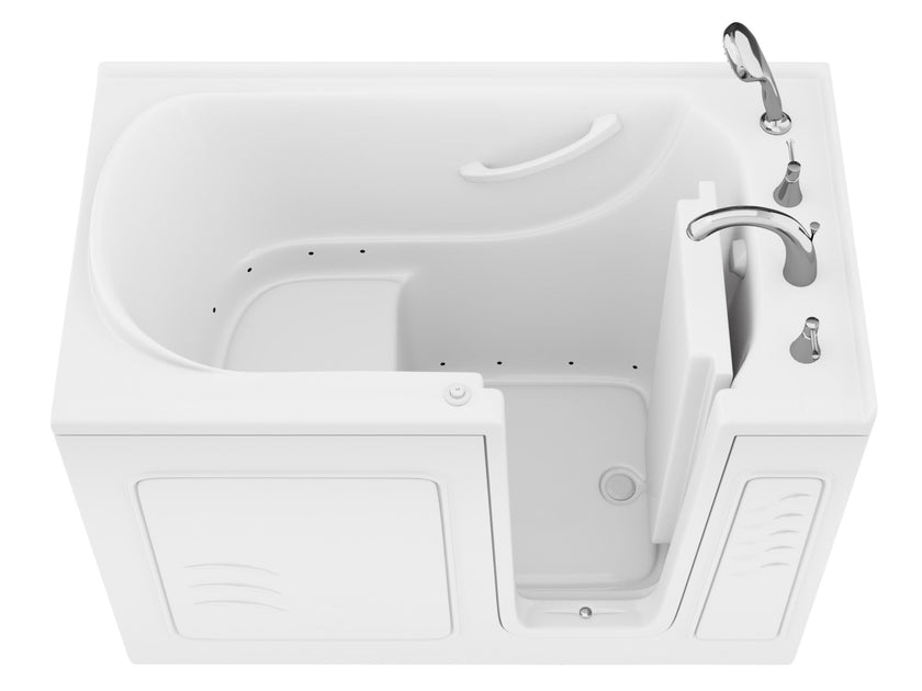 ANZZI Value Series 30" x 53" Therapeutic Walk-In Tub Dual Hydrotherapy AZB3053RWA