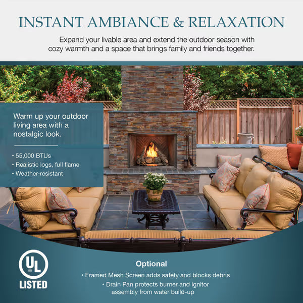 Majestic Courtyard Outdoor Gas Fireplace - 42"