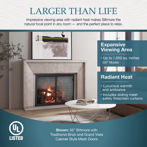 Majestic Biltmore Wood Burning Fireplace M35600038