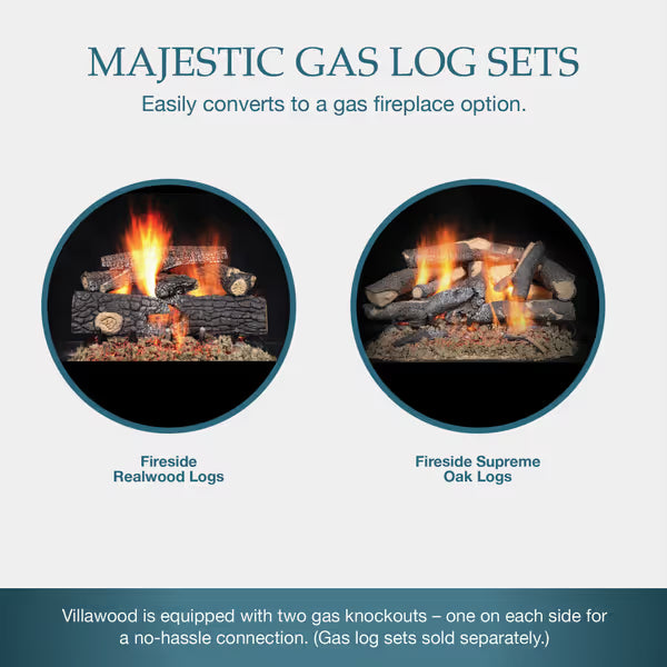 Majestic VillaWood Outdoor Fireplace - 42" M37101634