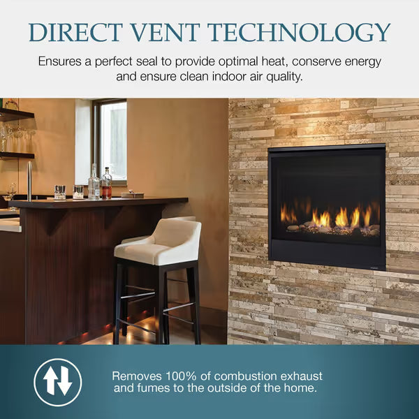Majestic Quartz Direct Vent Gas Fireplace - 32" M37101655