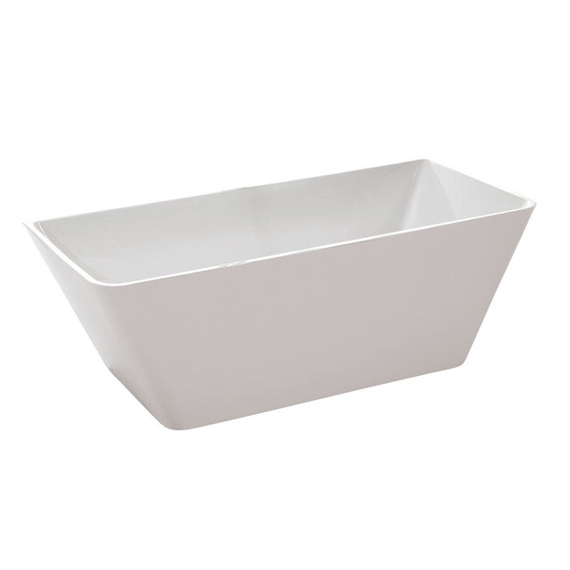 Anzzi Zenith Series 5.58 ft. Freestanding Bathtub in White FT-AZ099