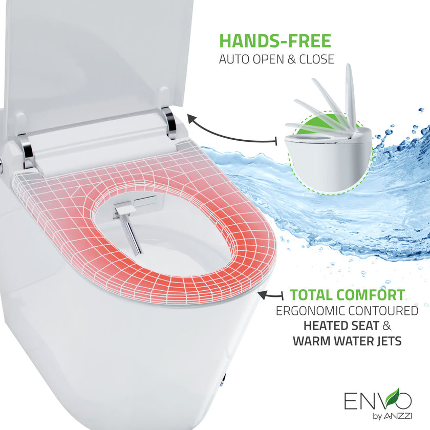 Anzzi ANZZI ENVO Echo Smart Bidet Toilet (1.28 GPF) TL-STFF950WH
