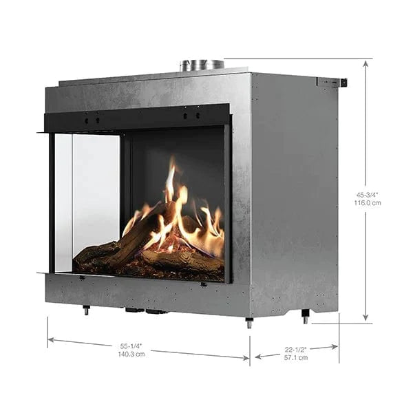 Faber MATRIX 4326 Series 47 x 26-inch 2 Sided Left Fireplace - FMG4726L