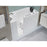 ANZZI 53 - 60 in. x 26 in. Left Drain Air and Whirlpool Jetted Walk-in Tub in White  AMZ5326LWD