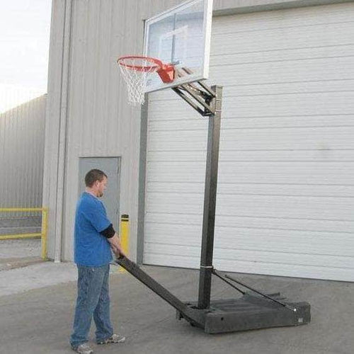 First Team OmniChamp Adjustable Outdoor Portable Basketball Hoop System OmniChamp II-BK