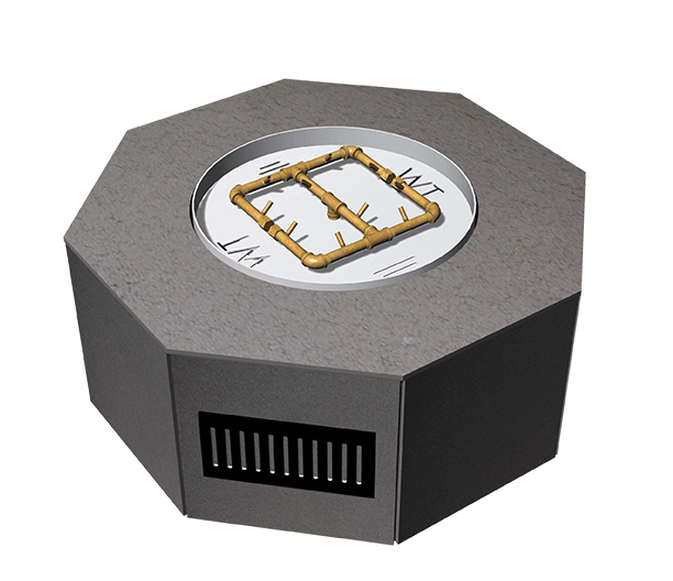 Warming Trends Octagon Ready to Finish Fire Pit with Crossfire Burner 42" FO-42