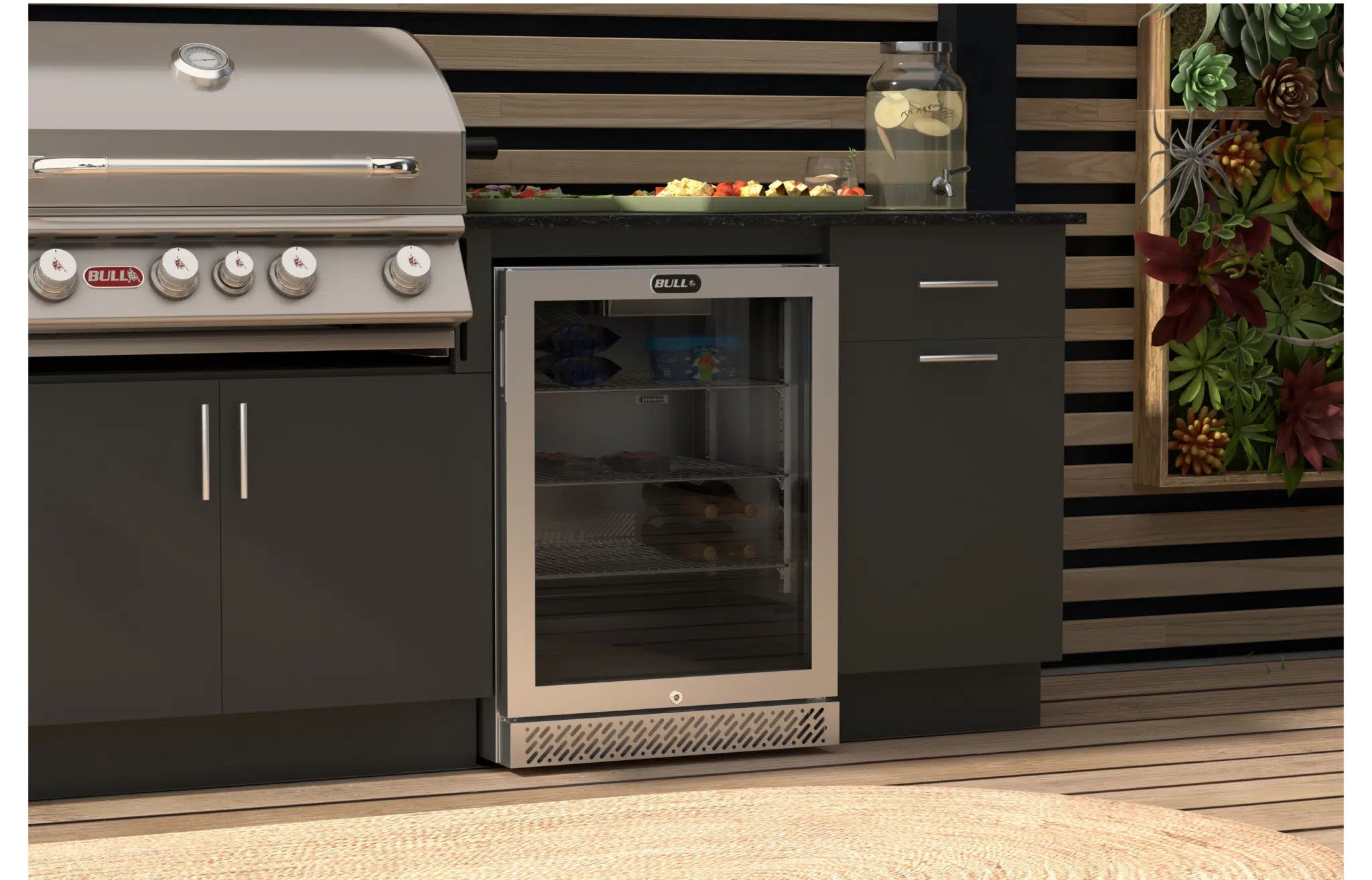 Bull Premium Outdoor Refrigerator Series II with Glass Door 13100