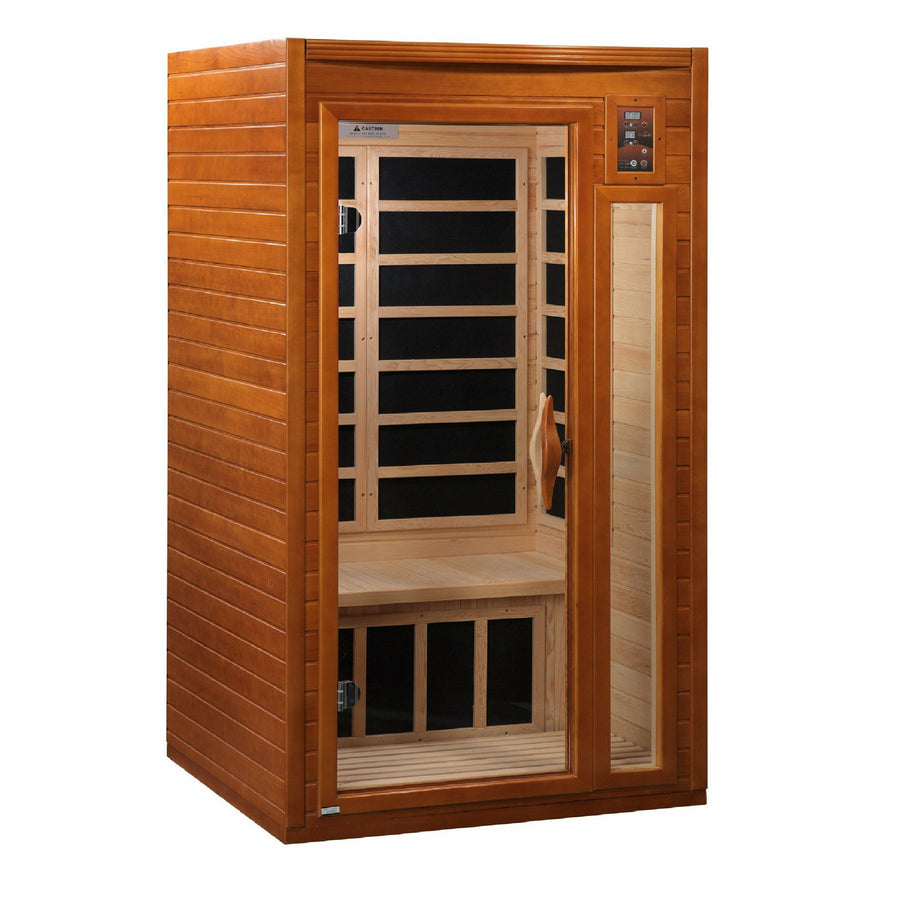 Golden Designs Sauna: "Barcelona Elite" 1-2 Person Ultra Low EMF Far Infrared Sauna - DYN-6106-01 Elite
