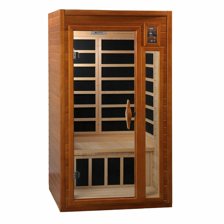 Golden Designs Sauna: "Barcelona Elite" 1-2 Person Ultra Low EMF Far Infrared Sauna - DYN-6106-01 Elite