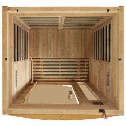 Golden Designs Sauna: "Barcelona Elite" 1-2 Person Ultra Low EMF Far Infrared Sauna - DYN-6106-01 Elite