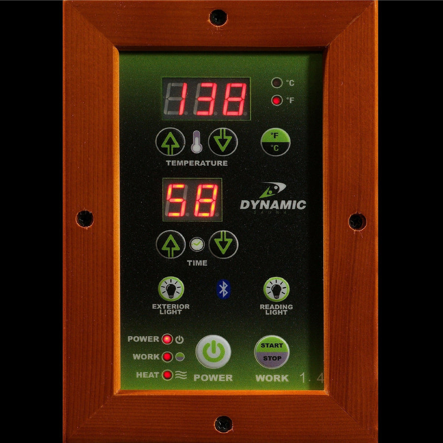 Golden Designs Sauna: "Barcelona Elite" 1-2 Person Ultra Low EMF Far Infrared Sauna - DYN-6106-01 Elite