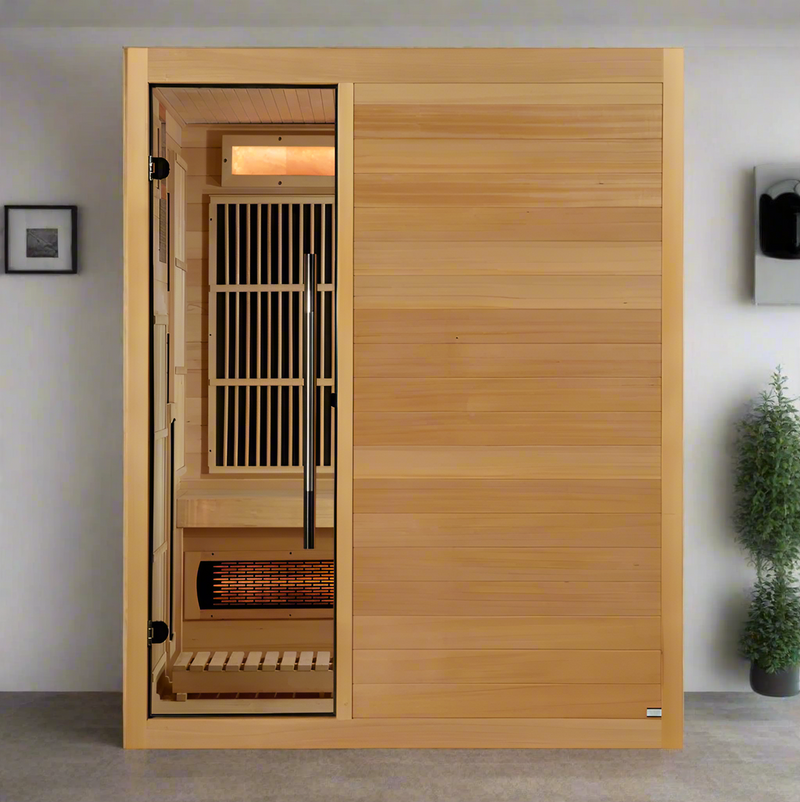 Golden Designs 2025 Soria GDI-8330-01 3 Person Hybrid Indoor Sauna