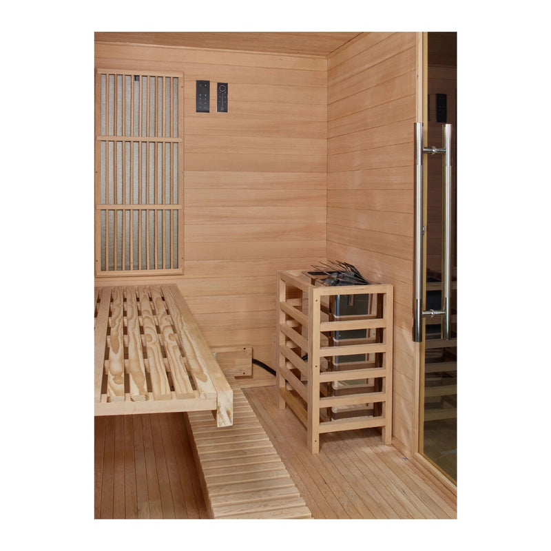 Golden Designs 2025 Soria GDI-8330-01 3 Person Hybrid Indoor Sauna