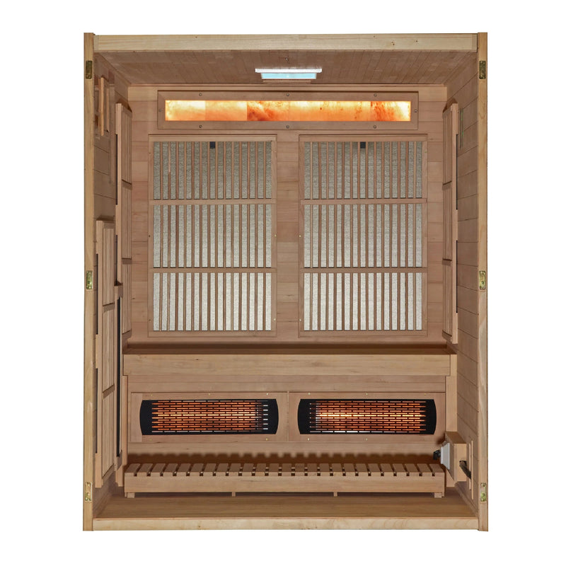 Golden Designs 2025 Soria GDI-8330-01 3 Person Hybrid Indoor Sauna