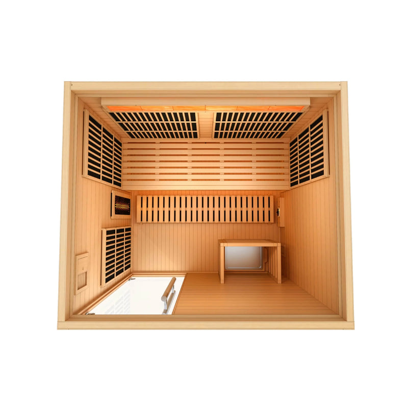 Golden Designs 2025 Soria GDI-8330-01 3 Person Hybrid Indoor Sauna