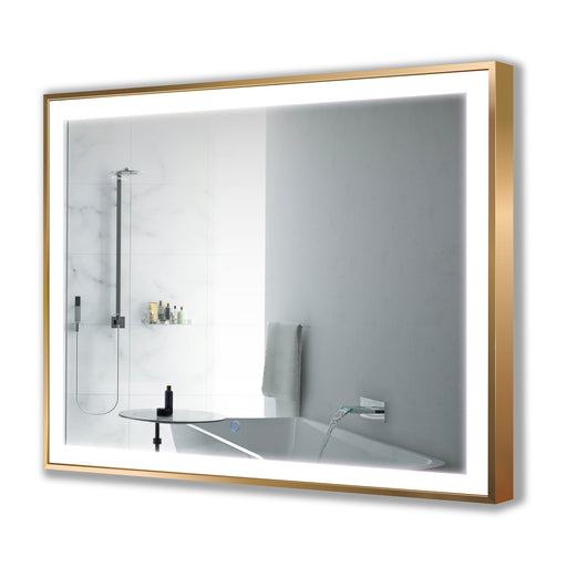 Krugg 48″ X 36″ Gold Soho LED Bathroom Mirror SOHO4836G