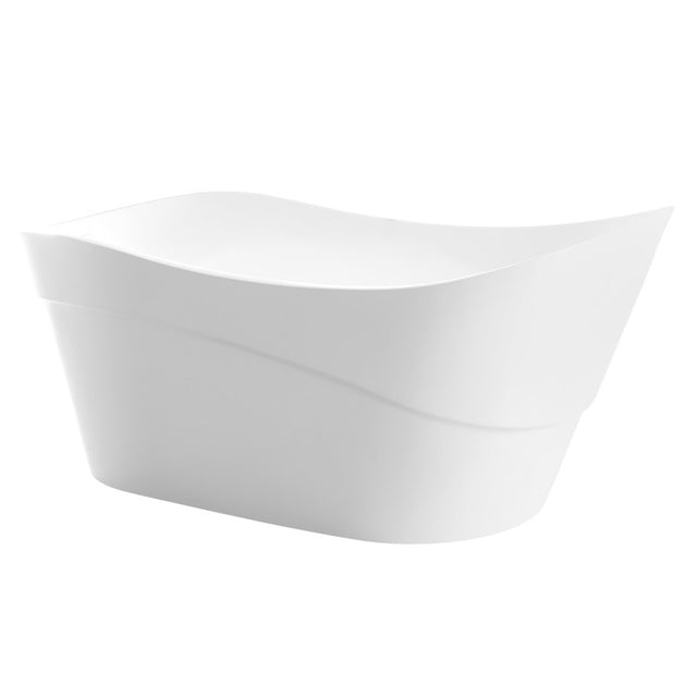 Anzzi Kahl Series 5.58 ft. Freestanding Bathtub in White FT-AZ094