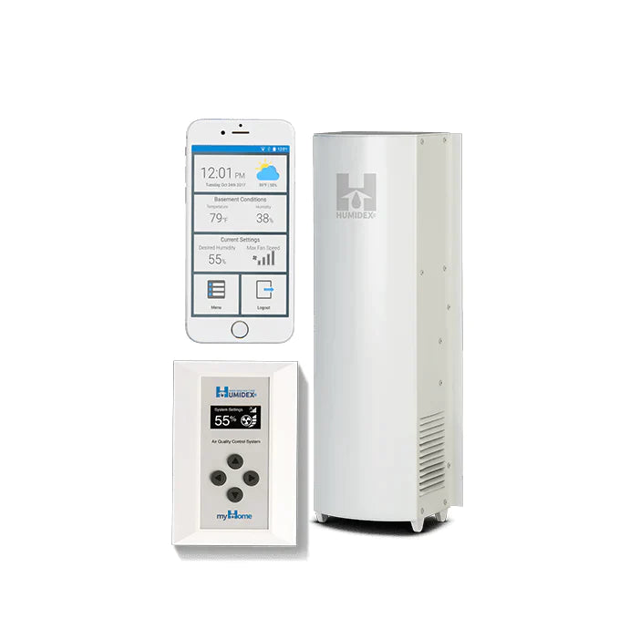 Humidex Automated Ventilation System with Wireless and Mobile App + Remote Control (HCS-AmHRc-Hdex)
