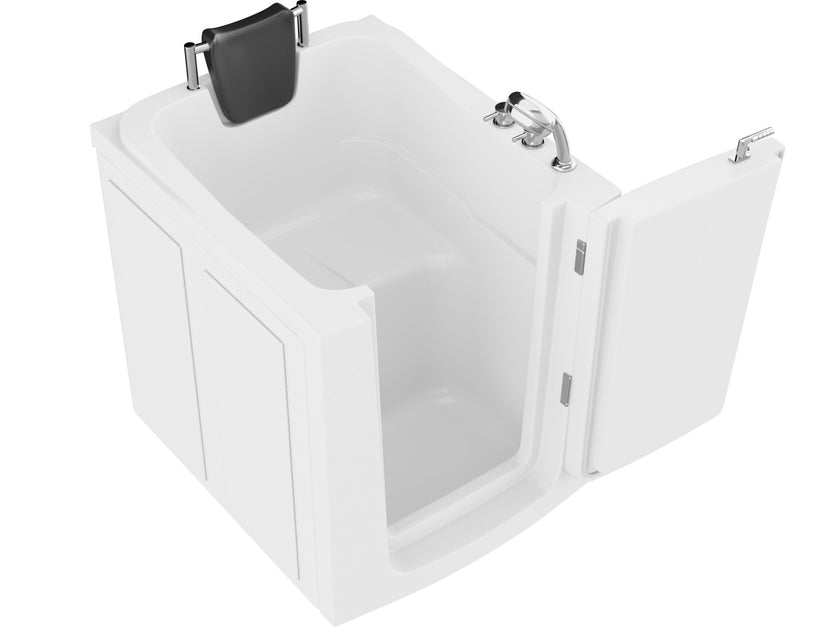 ANZZI Coupe Series 32" x 37" Compact Therapeutic Walk-In Tub with Dual Hydrotherapy AZ3238RWA
