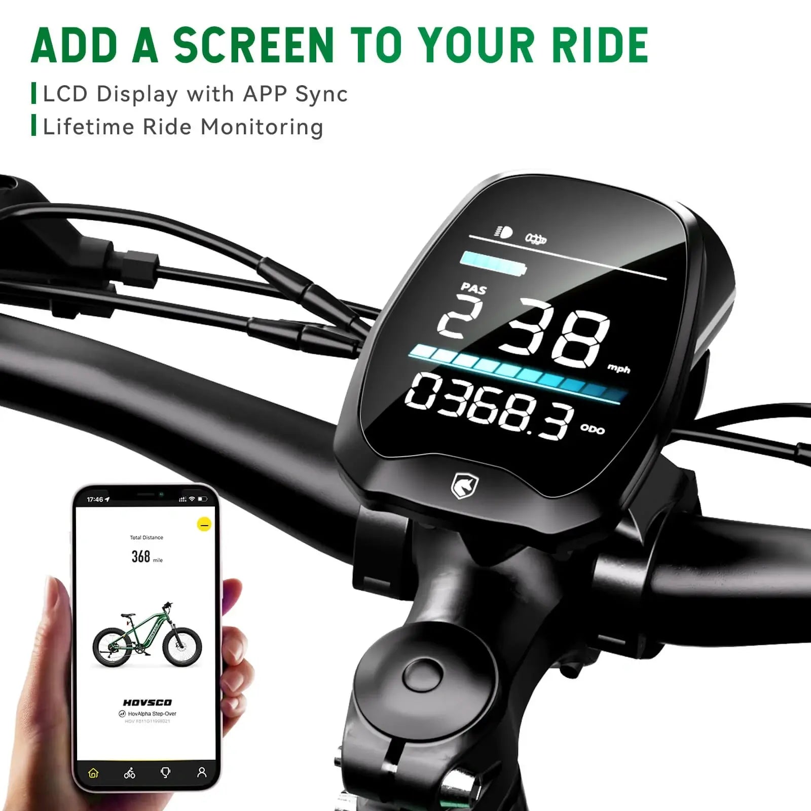 HOVSCO HovAlpha 26" Fat Tire Electric Bike