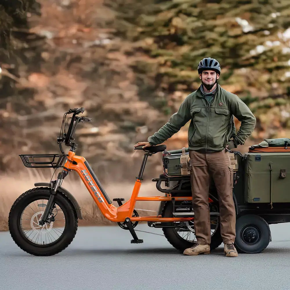 HOVSCO HovCart 20“ Step-Thru Electric Fat Tire Cargo Bike