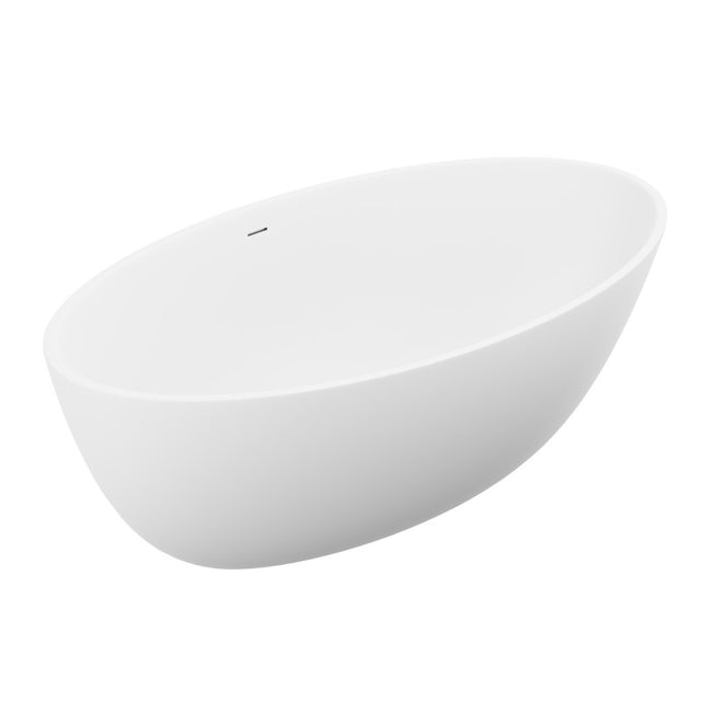 Anzzi Cestino Series 67 in. x 36 in. Flat Bottom Solid Surface Freestanding Soaking Bathtub FT-AZ510