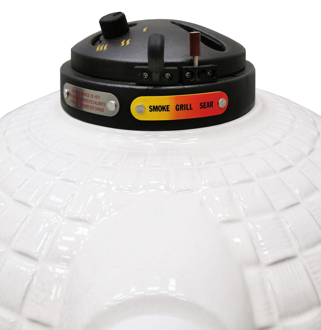 Icon Grills XR402 Deluxe White Kamado Charcoal Grill CGXR402WDELUXE