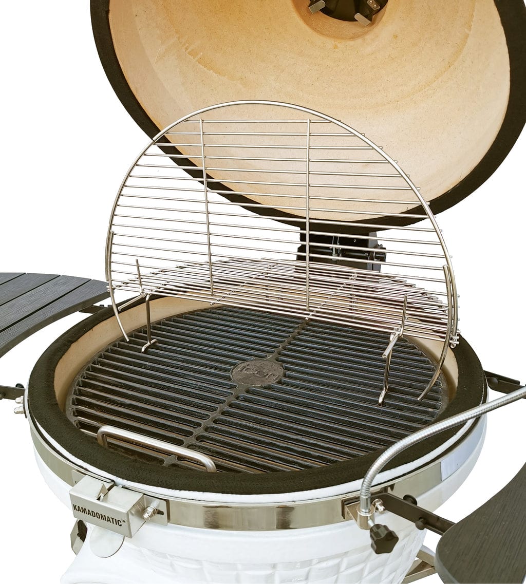 Icon Grills XR402 Deluxe White Kamado Charcoal Grill CGXR402WDELUXE