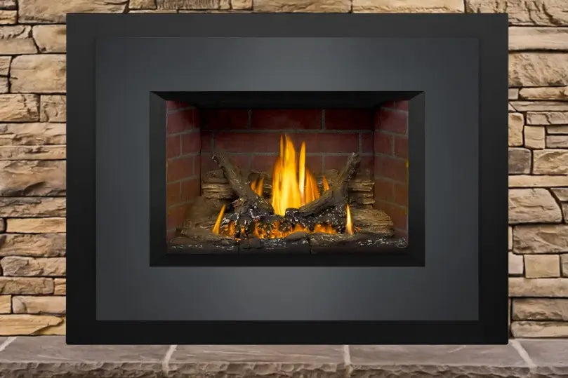 Napoleon Timberwolf 29 Inch TDI3 Natural Gas Fireplace Insert with Logs - Millivolt (Modern) NPL-TDI3N-1