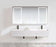 Krugg Svange 8442DLLRR 84″ X 42″ LED Medicine Cabinet w/Dimmer & Defogger