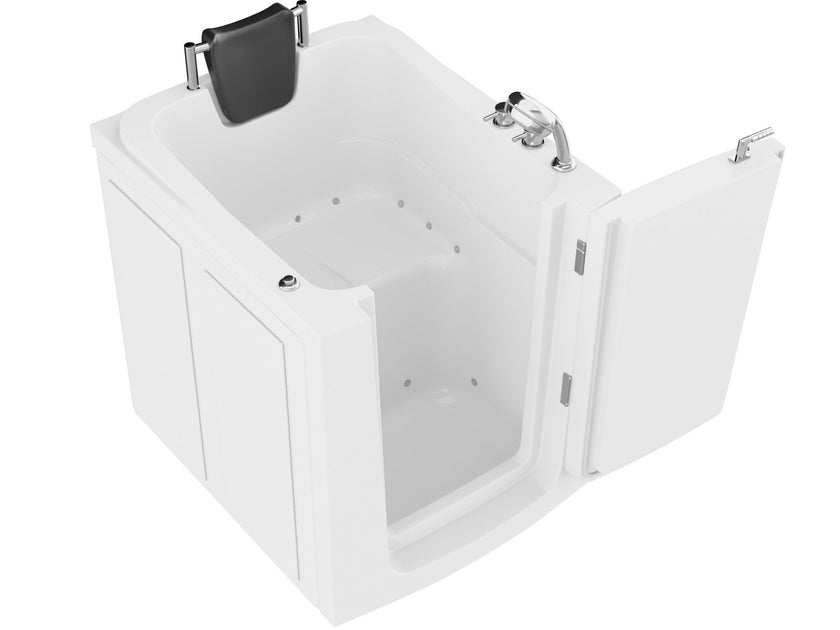 ANZZI Coupe Series 32" x 37" Compact Therapeutic Walk-In Tub with Dual Hydrotherapy AZ3238RWA