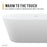 ANZZI Kosima 5.6 ft. Solid Surface Center Drain Freestanding Bathtub FT-AZ8414