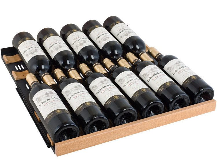 Allavino 24" Wide FlexCount II Tru-Vino 177 Bottle Single Zone Black Right Hinge Wine Refrigerator AO VSWR177-1BR20