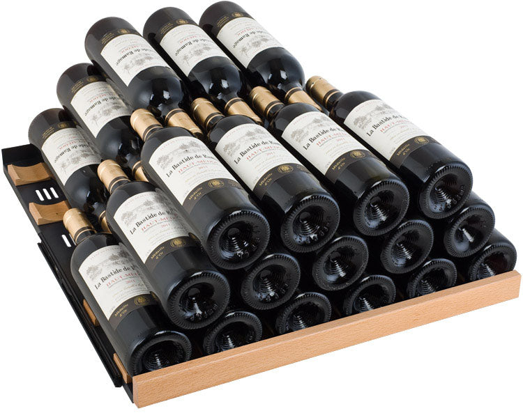 Allavino 24" Wide FlexCount II Tru-Vino 177 Bottle Single Zone Black Right Hinge Wine Refrigerator AO VSWR177-1BR20