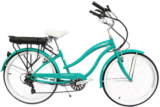 Micargi 350W Luna Women’s Electric Bicycle MB-EB-LUNA-F-CELEST