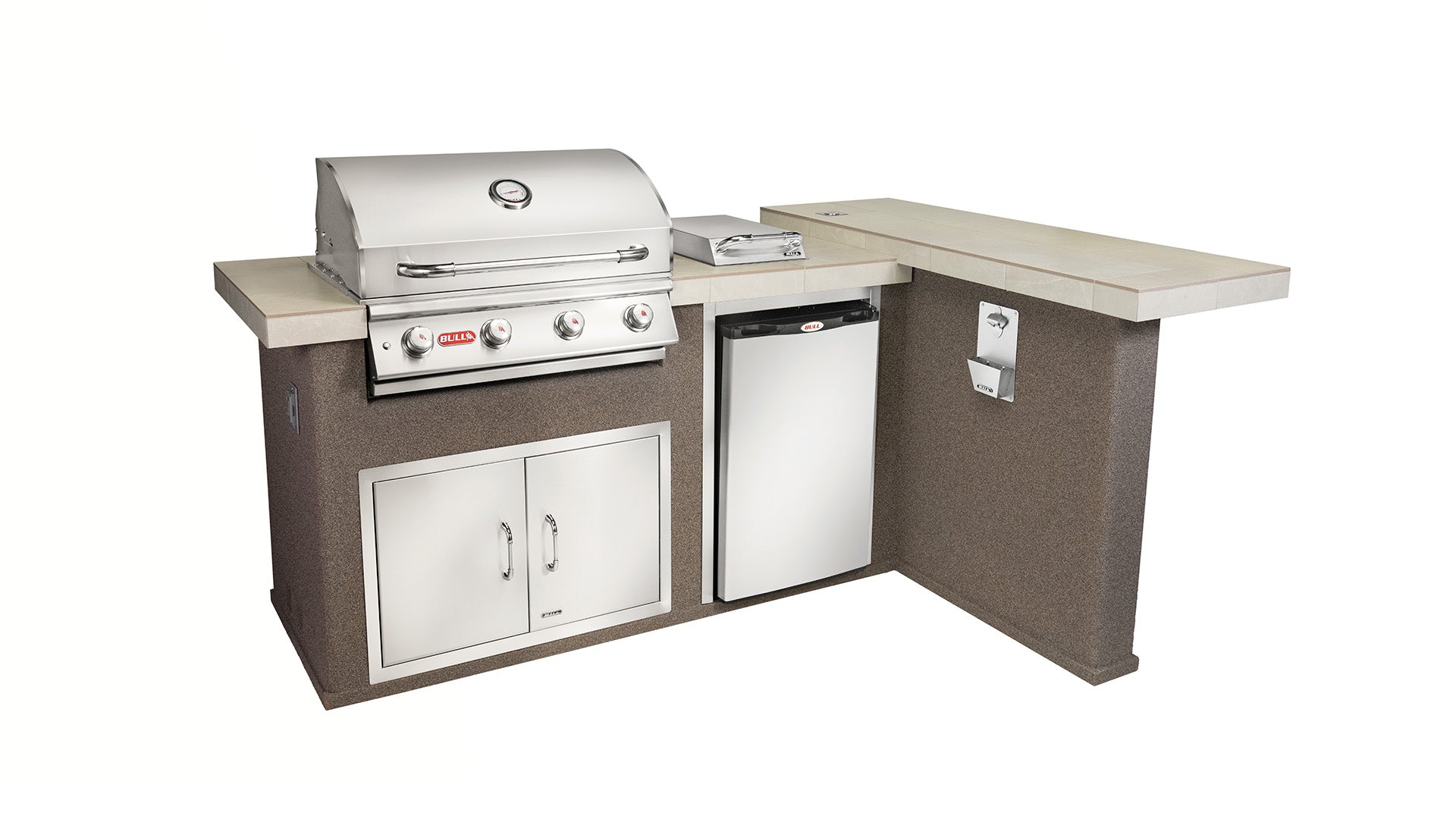 Bull Luxury Q Outdoor L-Shaped Kitchen & Grill 31026 Quartzsite/31027 Rock