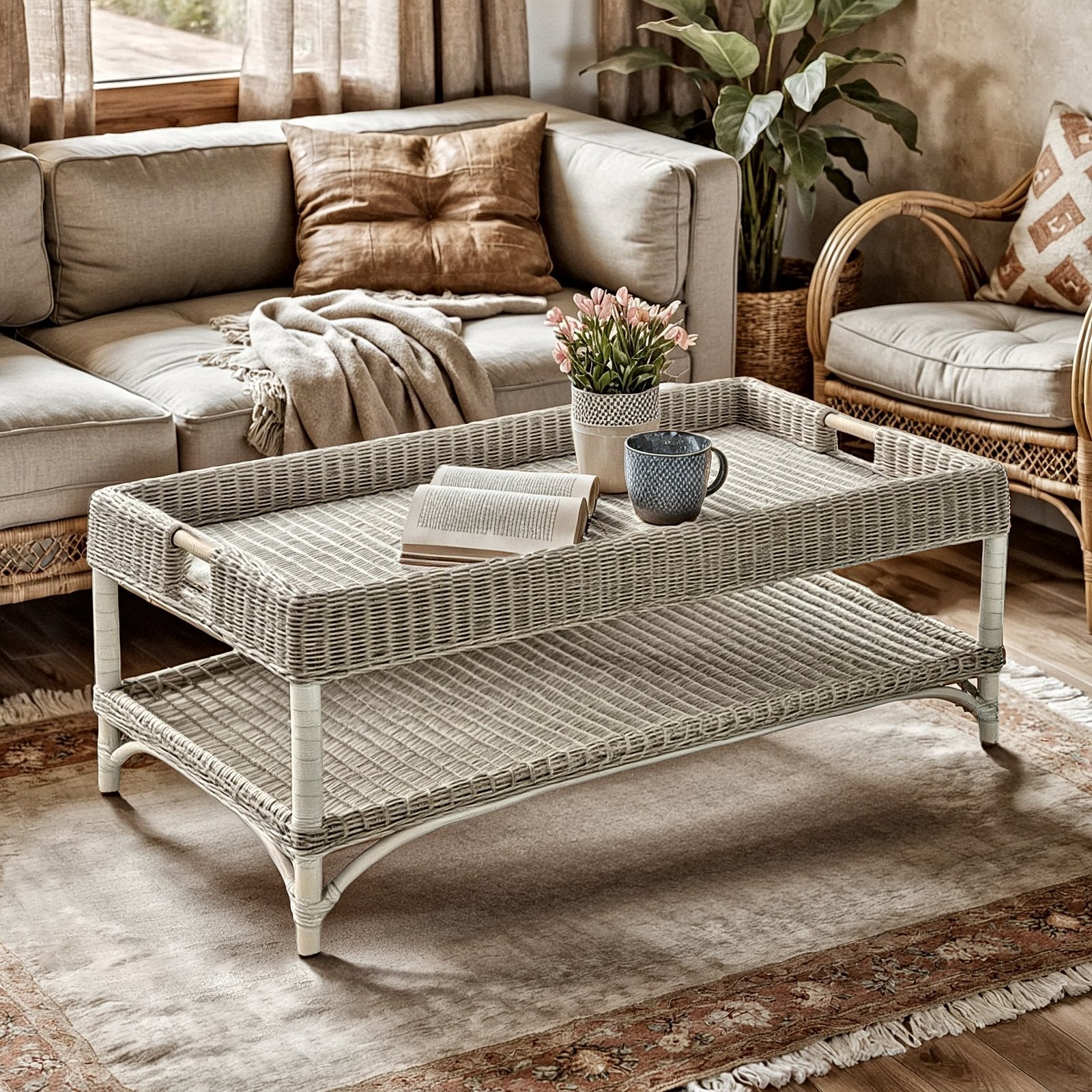 Padmas Malio Coffee Table MAL05-WHW
