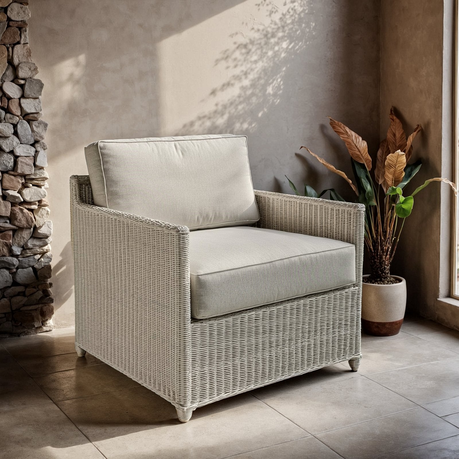 Malio Lounge Chair - 2 Fabric Choices Available MAL01-WHW