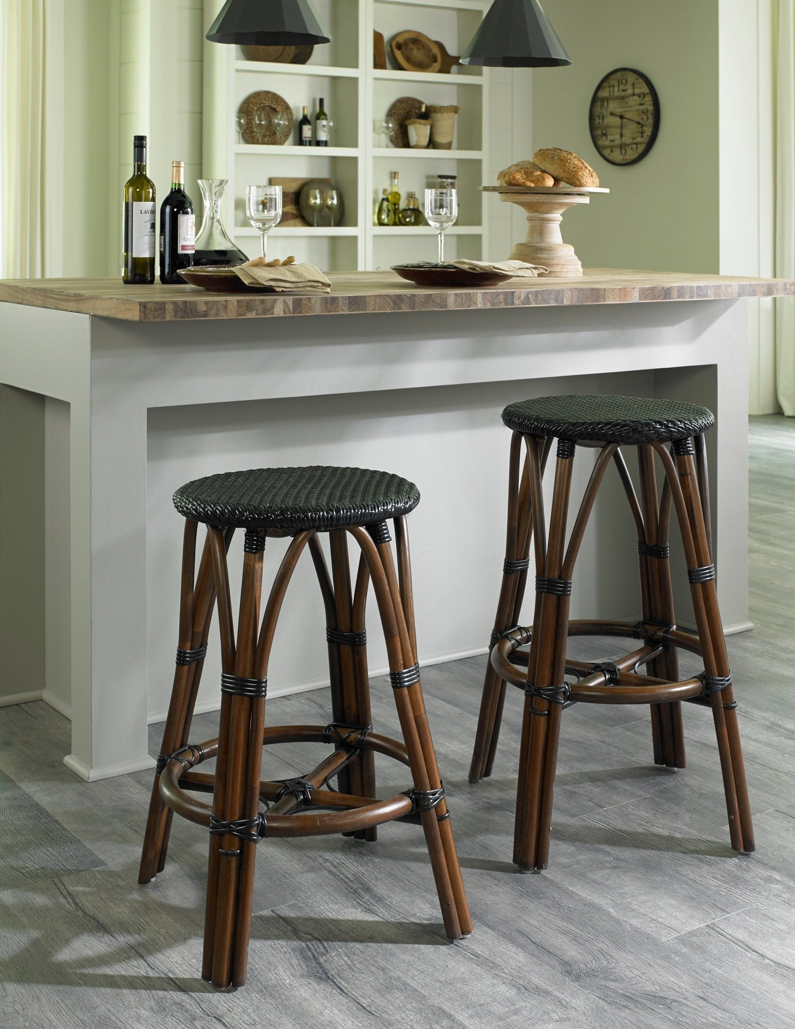 Padmas Marseille Bistro Counter Stool - Black MAR16-SB