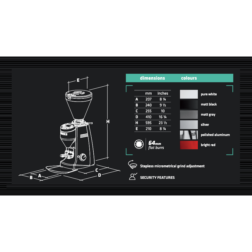 Mazzer Super Jolly V Pro Electronic Espresso Grinder FSVC01U0E/QQN-QQA